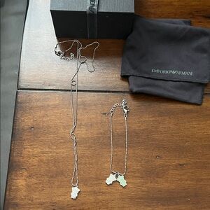 Emporio Armani Silver Jewelry Set